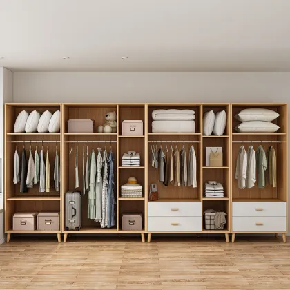 Solid Wood Bedroom Furniture: Wardrobe Cabinets and Designs