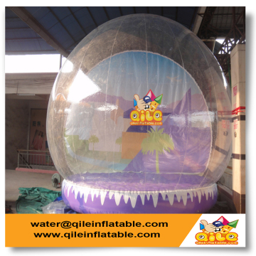 2016 commercial grade forest theme inflatable snow globe for indoor decoration
