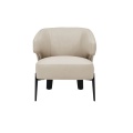 European Smoky Grey Nordic Lounge Chair Freizeitstuhl für Wartezimmer