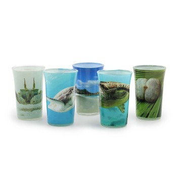3oz Colored Sublimation Shot Glasses: Tourist Souvenir Wine Cups and Blank Customization Options