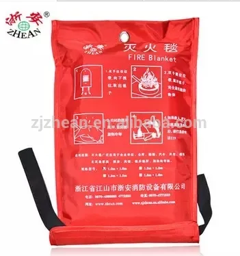 white fiberglass fabric fire safety blanket with 1*1meter size
