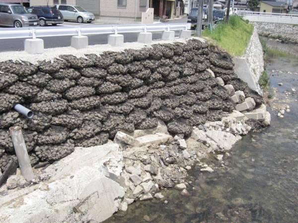 侵食制御のためのサックガビオン
