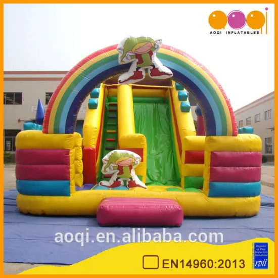 AOQI rainbow fun city /outdoor or indoor inflatable fun city with free EN14960