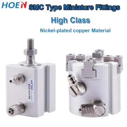 PU Tube Connectors and Miniature Fittings SMC Type Nipples