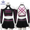 Custom Black Black Cheerleading 0 တ်စုံ 0 န်ဆောင်မှုများ