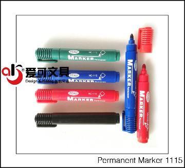 short bold permanent marker of fibre tip with clip