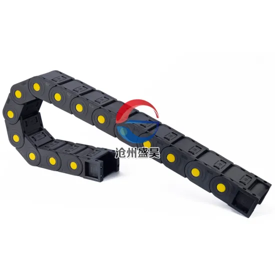 Black Plastic Cable Chains - High-Quality Drag Chains for CNC Tool Guidance and Protection