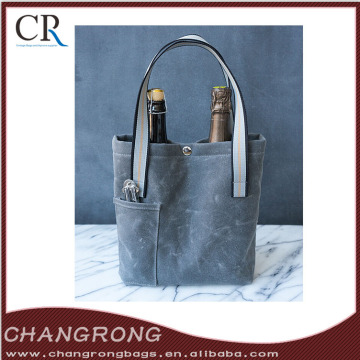 Canvas Wine Tote Fashion Wine Tote Bag