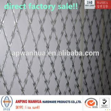 Anping Wanhua--Straight welding type razor wire mesh fence factory