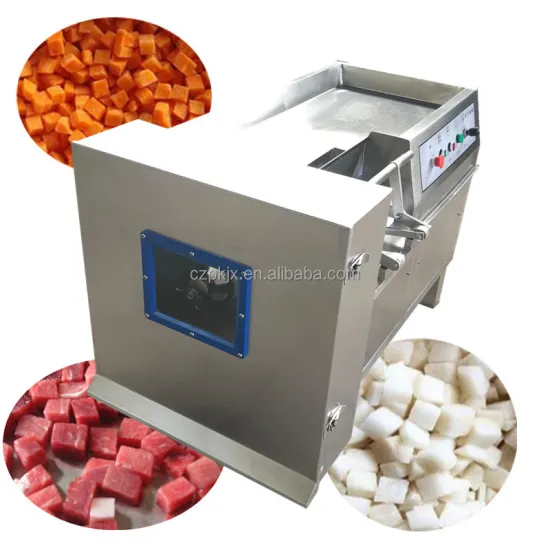 Diced and Frozen Fresh Dicer: Commercial Meat Cube Cutter Machine