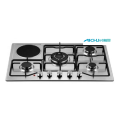 electric hob stove 6 Burners Stainless Steel Electric Gas Hob Factory