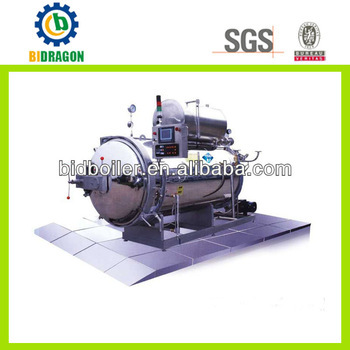 Bidragon pouch steam sterilizer for pet food