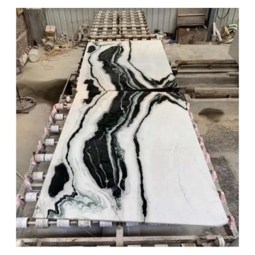 Panda White Natural Marble Slab for Floor Tiles in Kitchen, Bathroom, Villa, and Hotel