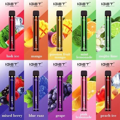 電子タバコiget xxl vape使い捨て蒸気