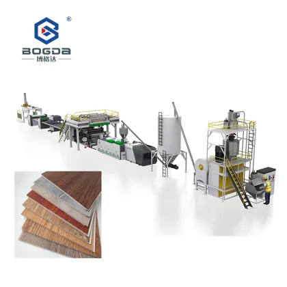 Environmental PVC Stone Floor Making Machine: SPC Flooring Production Line of Plastic Extruders