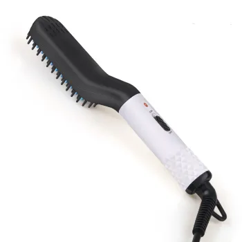 Wireless Electric Ceramic Straightening Brush Comb with Anion Function for Hair and Beard Styling