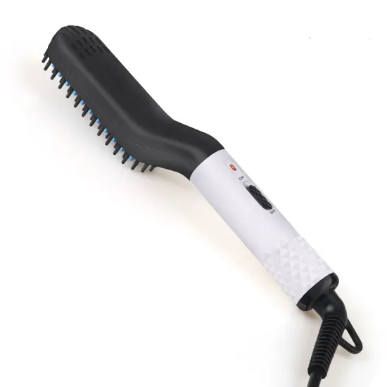 Wireless Electric Ceramic Straightening Brush Comb with Anion Function for Hair and Beard Styling