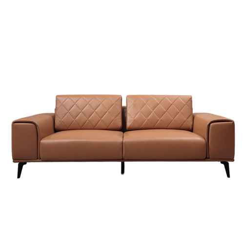Sofa Kulit Bijian Atas Mewah Light Eropah