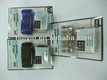 JOYIN USB 12V Car Charger And The Car Distributor Three Cigarette Light