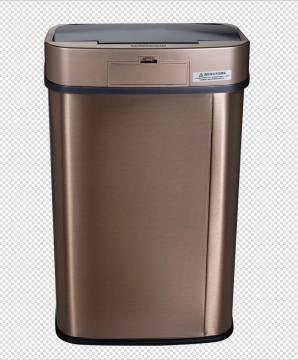 50L Luxury Gold Color Large-Capacity Home Kitchen Trash Can