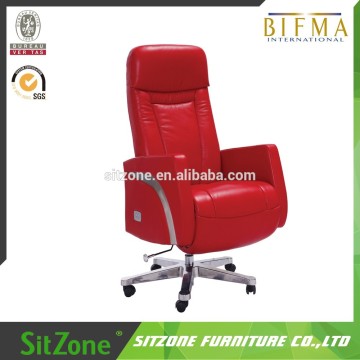 2016 luxury leather electric recline office chair GN1609D