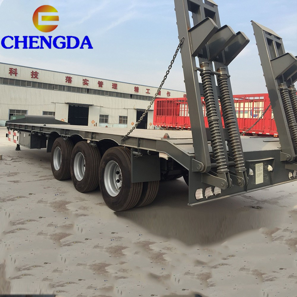 60 ton 3 axles low bed trailer