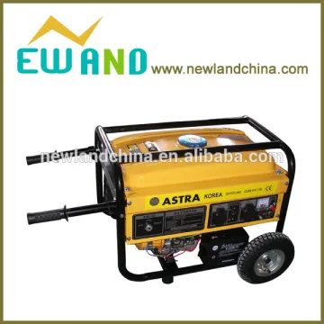 With wheels and handle generator/168F 5.5HP Gasoline engine/Electrict start/AST3800EW 2KW gasoline generator astra korea
