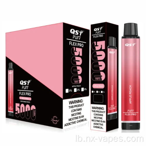 Disposable Vape QST Puff flexe Pro 5000 Puffs China Fabrikant Disposable Vape QST Puff flexe Pro 5000 Puffs China Fabrikant