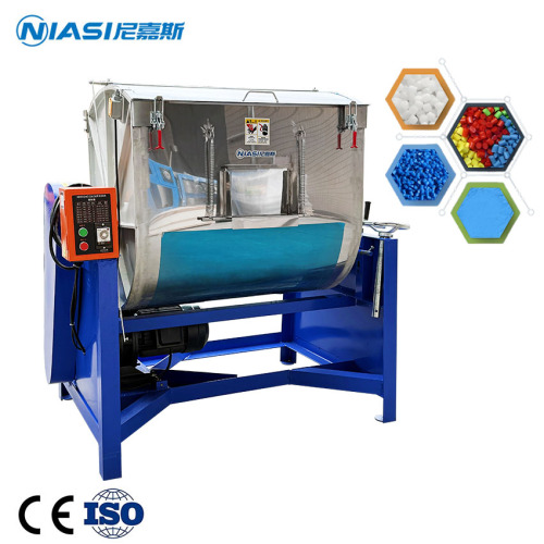 Mixer horizontal stainless steel untuk pencampuran warna plastik