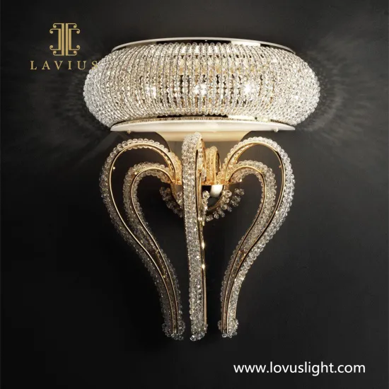Crystal light luxury custom decorative wall lamp Creative modern custom wall lamp