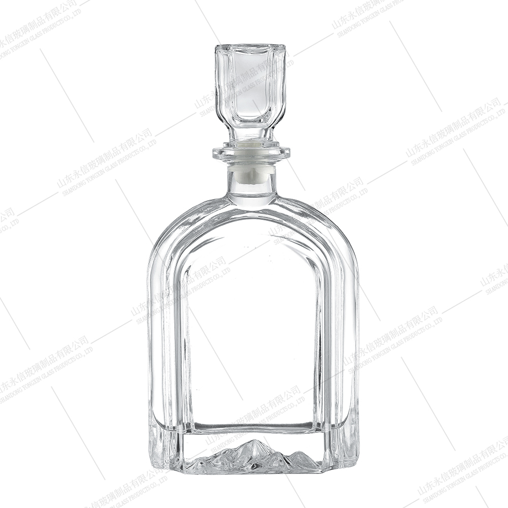 Custom crystal glass whiskey bottles exporter