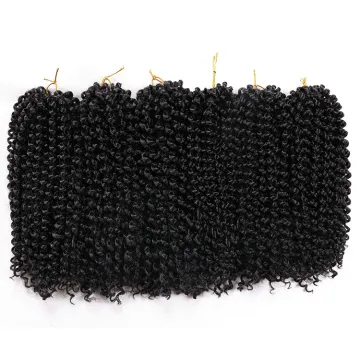 18Inch Crochet Hair Jerry Curly  Synthetic Crochet Braiding Hair Extension Kinky Curly Black Brown Ombre  Braids Passion Twist