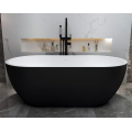 Small Freestanding Acrylic Bathtub Black