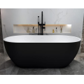 Mansfield FreeStanding Tub صغير الحوض باسريليك الأسود الأسود