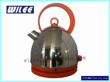 Orange Stainless Steel Electric Kettle