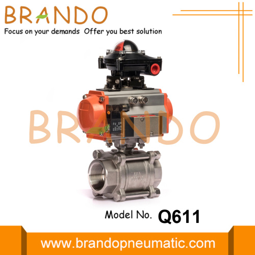 Pneumatic Ball Valve With Solenoid Valve Limit Switch