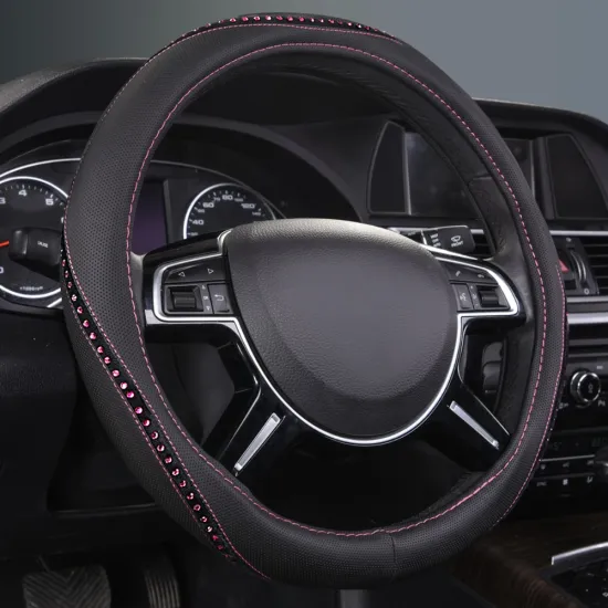 Car-pass Newest Diamond Inlay Fashion Universal Car Steering Wheel Cover For Girls Woman Anti-slip Steering Wheel Hubs Cover