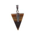 Полудрагоценный драгоценный камень Треугольник Кулон Исцеление Чакра Треугольник Подвески для изготовления ювелирных изделий