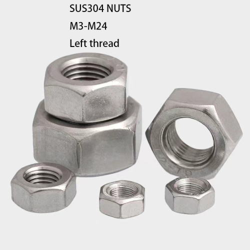 Đai ốc lục giác bên trái bằng thép không gỉ 304