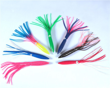 30 cm Octopus Squid Skirts for Jigs - Mixed Color Silicone Octopus Artificial Bait