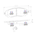 Toyota YARi SL এর সামনের ব্রেক প্যাড