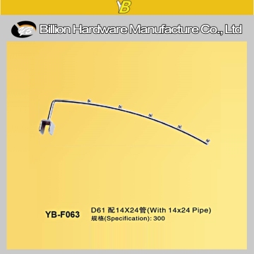 good quality metal straight arm crossbar hook clothes display