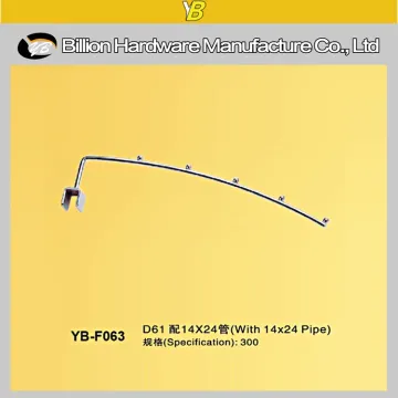good quality metal straight arm crossbar hook clothes display