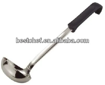 Heat-resistant plastic handle stainless steel Ladle