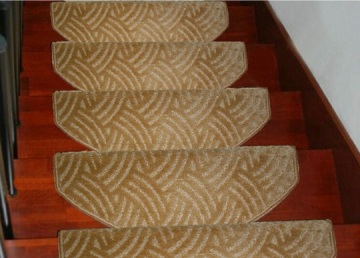 Stair Tread Mats, Polypropylene Material, Jacquard