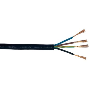 VDE Standard 4 Core Flexible Rubber Insulated Electrical Power Cables for Household Appliances