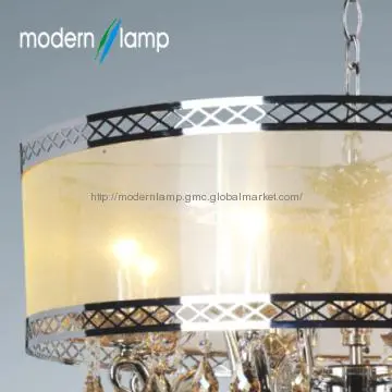 2012 modern decorative polished chrome crystal round pendant light