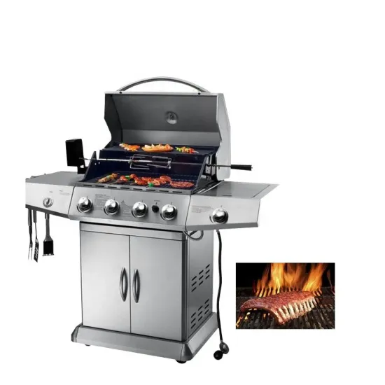 Outdoor Stainless Steel Gas Charcoal Dual-Purpose Barbecue Grill