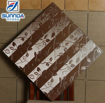 Metallic finish porcelain floor and wall tile for bathroom, bedroom, sitting room