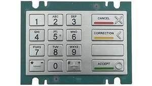 IP65 rated kiosk metal numeric keypad with 16 keys MKP145-1